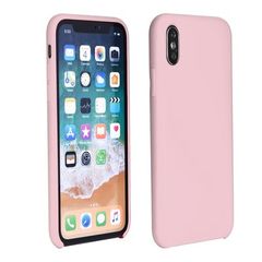 Puzdro gumené Apple iPhone X/XS Max Forcell silicone růžové
