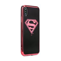 Puzdro gumené Apple iPhone X/XS Superman Luxury Chrome vzor 004
