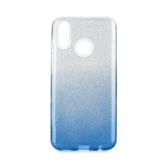 Puzdro gumené Huawei P Smart 2019 Shining transparentno-modré