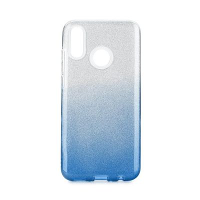 Puzdro gumené Huawei P Smart 2019 Shining transparentno-modré