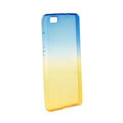 Puzdro gumené Huawei P8 Lite Ombre modro-zlaté PT