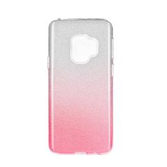 Puzdro gumené Samsung G960 Galaxy S9 Shining trnsparentné-ružov