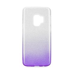 Puzdro gumené Samsung G960 Galaxy S9 Shining transparentno-fialo