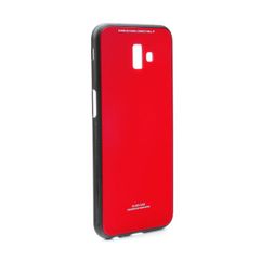 Puzdro gumené Samsung J610 Galaxy J6 Plus Glass červené PT