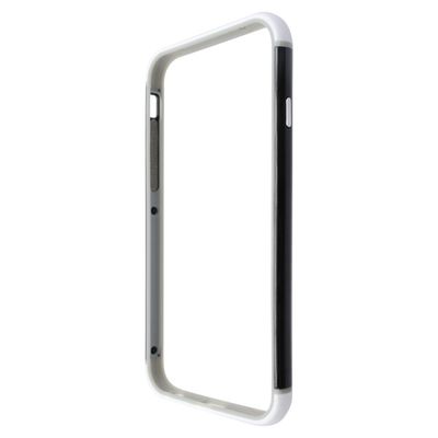Puzdro gumené Apple iPhone 6/6S rám čierno-biele
