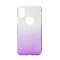 Puzdro gumené Apple iPhone 11 Pro Shining transparentno-fialové