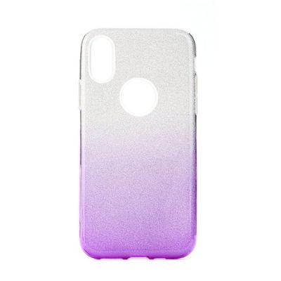 Puzdro gumené Apple iPhone 11 Pro Shining transparentno-fialové