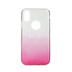 Puzdro gumené Apple iPhone 11 Shining transparentno-ružové trbli