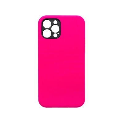 Puzdro gumené Apple iPhone 12 Pro Mark tmavo-ružové