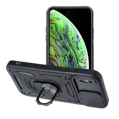 Puzdro gumené Apple iPhone 12 Slide Armor čierne