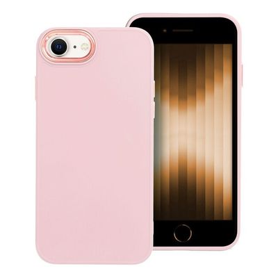 Puzdro gumené Apple iPhone 12/12 Pro Frame bledo-ružové