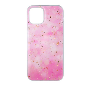 Puzdro gumené Apple iPhone 12/12 Pro Glossy ružové