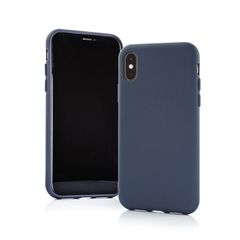 Puzdro gumené Apple iPhone 12/12 Pro Silicon tmavo-modré