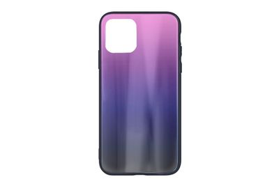 Puzdro gumené Apple iPhone 13 Pro Aurora Glass ružovo-čierne