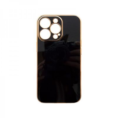 Puzdro gumené Apple iPhone 13 Pro Glam čierne