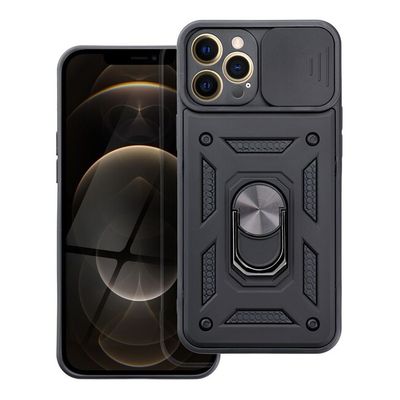 Puzdro gumené Apple iPhone 13 Pro Max Slide Armor čierne