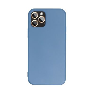 Puzdro gumené Apple iPhone 13 Pro Silicone modré