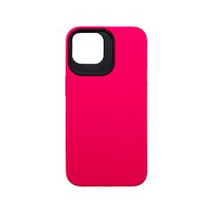 Puzdro gumené Apple iPhone 14 Mark tmavo-ružové