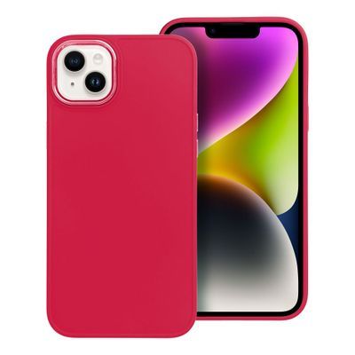 Puzdro gumené Apple iPhone 14 Plus Frame ružové