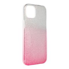 Puzdro gumené Apple iPhone 14 Plus Shining transparentno-ružové