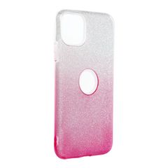 Puzdro gumené Apple iPhone 14 Pro Max Shining transparentno-ružo