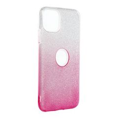 Puzdro gumené Apple iPhone 14 Pro Shining transparentno-ružové