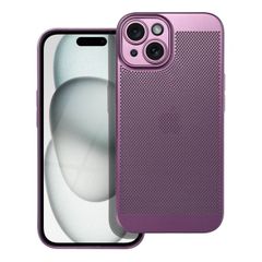 Puzdro gumené Apple iPhone 15 Breezy fialové
