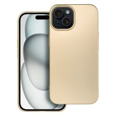 Puzdro gumené Apple iPhone 15 Metallic zlaté