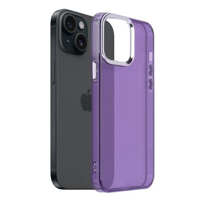 Puzdro gumené Apple iPhone 15 Pearl fialové