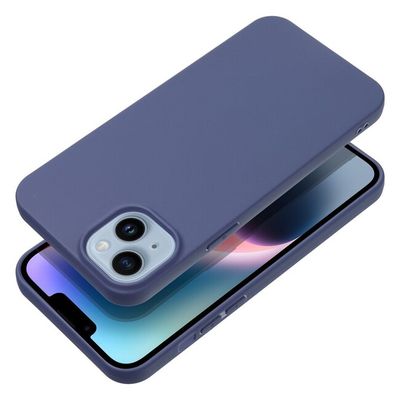 Puzdro gumené Apple iPhone 15 Plus Matt tmavo-modré