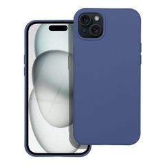 Puzdro gumené Apple iPhone 15 Plus Silicone modré