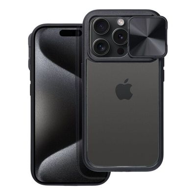 Puzdro gumené Apple iPhone 15 Plus Slider čierne