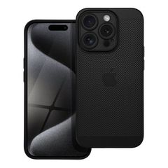 Puzdro gumené Apple iPhone 15 Pro Breezy čierne