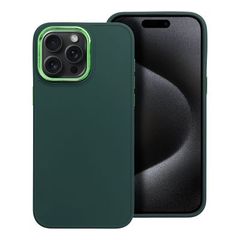 Puzdro gumené Apple iPhone 15 Pro Max Frame zelené