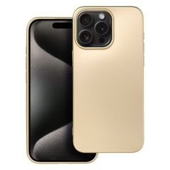 Puzdro gumené Apple iPhone 15 Pro Max Metallic zlaté