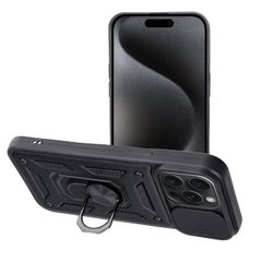 Puzdro gumené Apple iPhone 15 Pro Max Slide Armor čierne