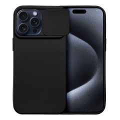 Puzdro gumené Apple iPhone 15 Pro Max Slide čierne