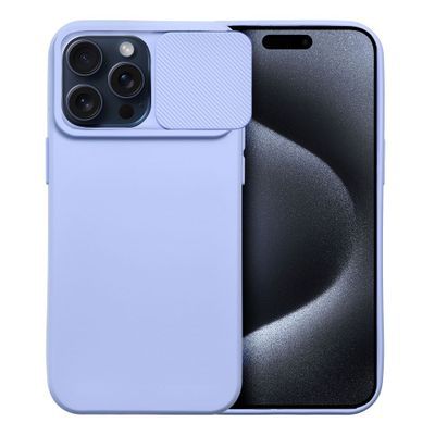 Puzdro gumené Apple iPhone 15 Pro Max Slide fialové