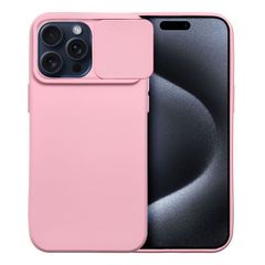 Puzdro gumené Apple iPhone 15 Pro Max Slide ružové