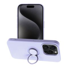 Puzdro gumené Apple iPhone 15 Pro Silicone Ring fialové