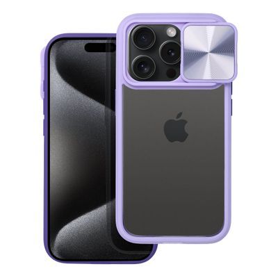 Puzdro gumené Apple iPhone 15 Pro Slider fialové