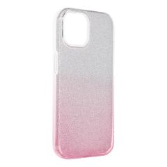 Puzdro gumené Apple iPhone 15 Shining transparentno-ružové