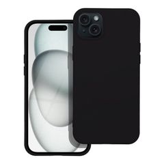 Puzdro gumené Apple iPhone 15 Silicone čierne
