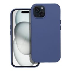 Puzdro gumené Apple iPhone 15 Silicone modré