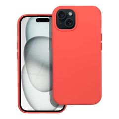 Puzdro gumené Apple iPhone 15 Silicone ružové