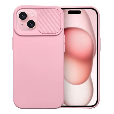 Puzdro gumené Apple iPhone 15 Slide ružové