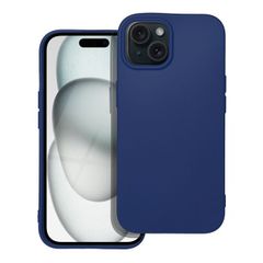 Puzdro gumené Apple iPhone 15 Soft modré