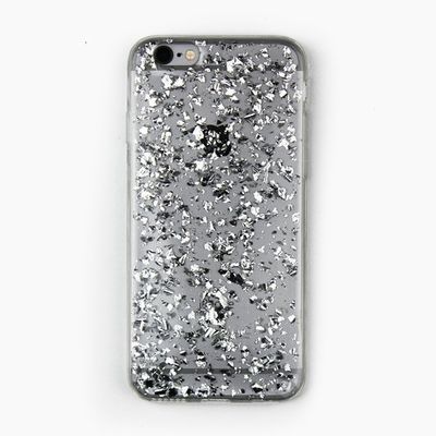 Puzdro gumené Apple iPhone 5/5C/5S/SE Jelly Case strieborné R