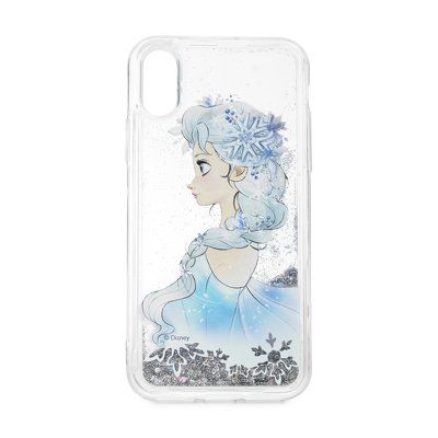 Puzdro gumené Apple iPhone 5/5S/SE Disney Elsa vzor 010 striebor