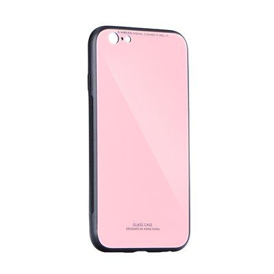 Puzdro gumené Apple iPhone 5/5C/5S/SE Glass ružové PT